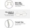4E's Novelty Old Person Costume Glasses for Kids Adults Gold Rectangular Fake Eyeglasses Old Lady Glasses for 100th Day of School Costume Dress Up Accessory